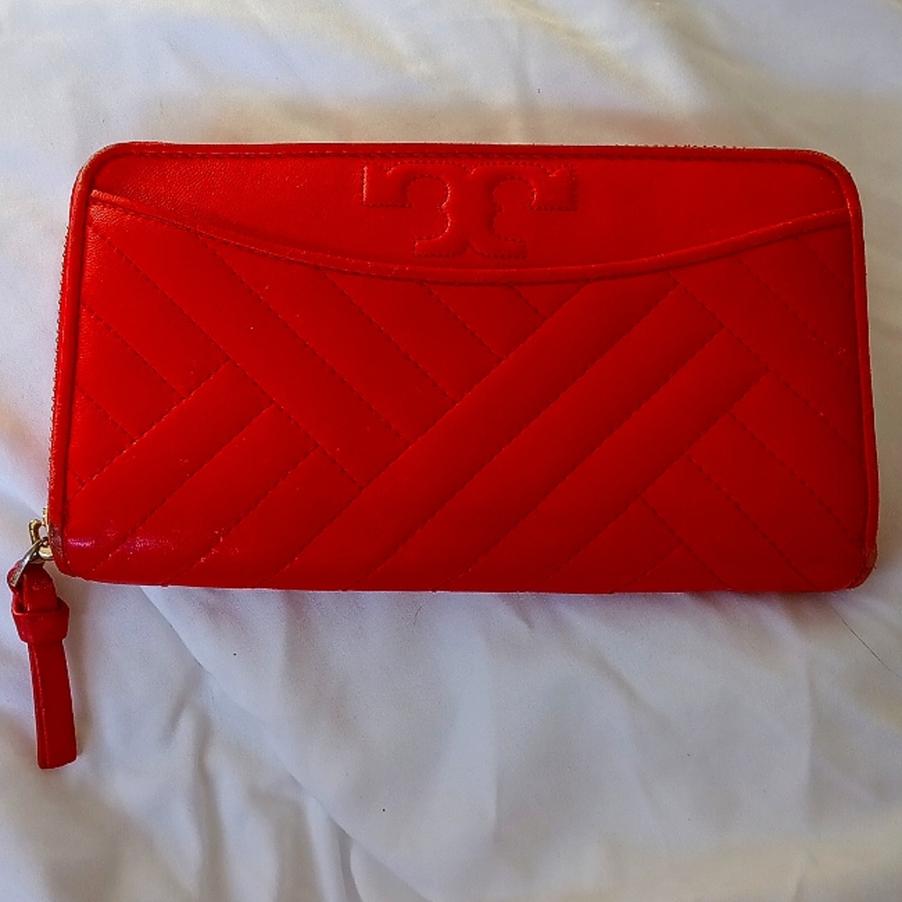 Tory Burch Alexa Wallet Continental Red